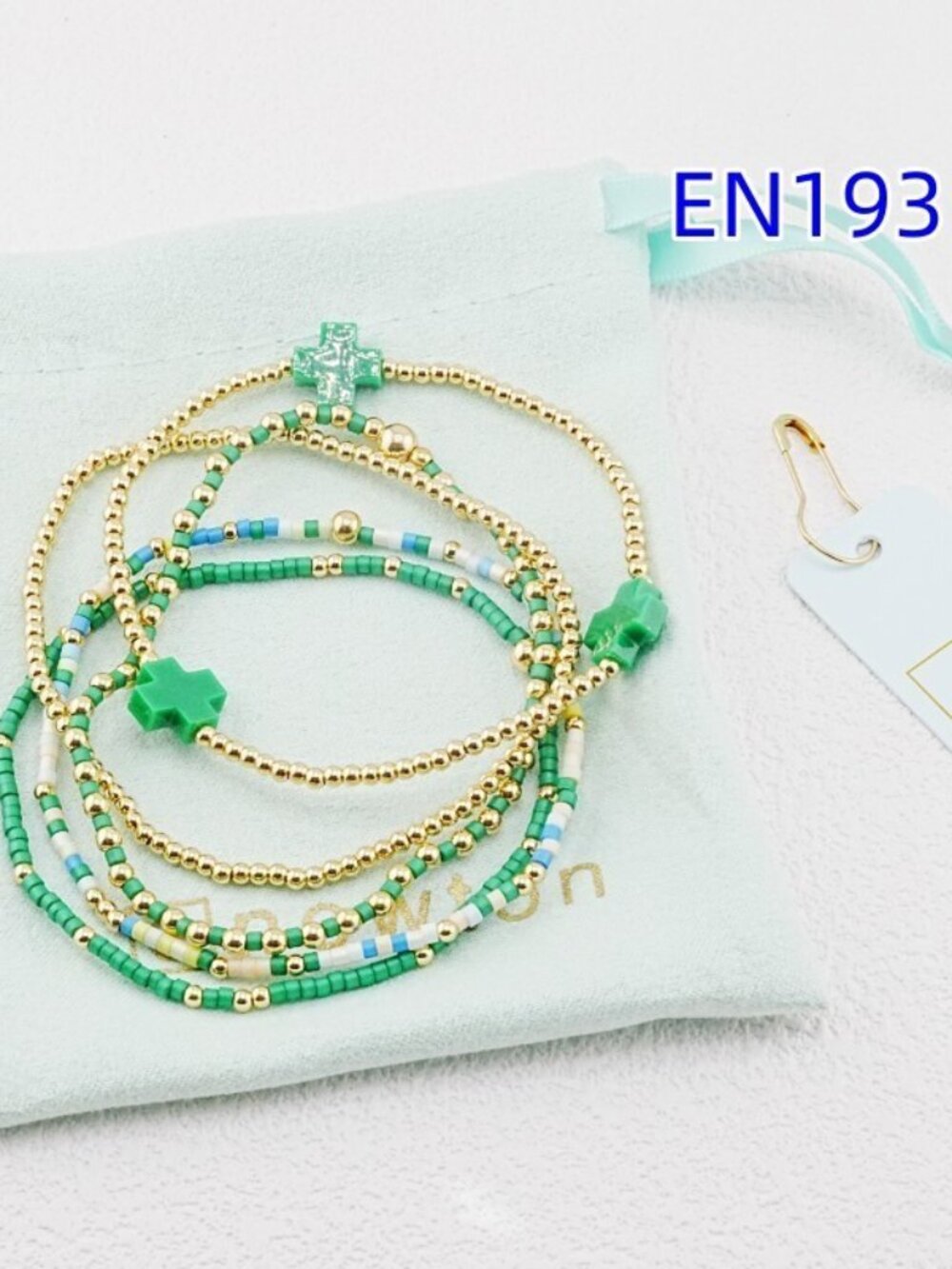 Enewton Colorful Cross Bracelet Set